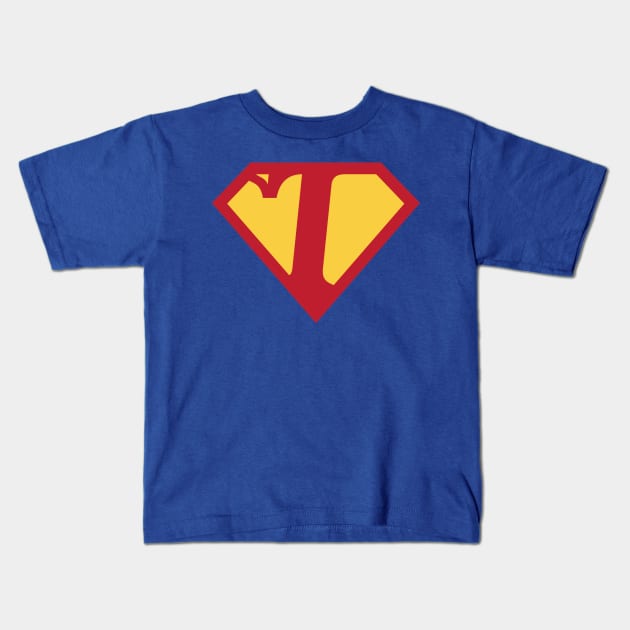 Letter I Kids T-Shirt by Ryan